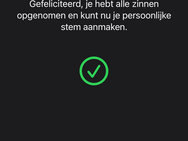 iOS 17 - Persoonlijke stem