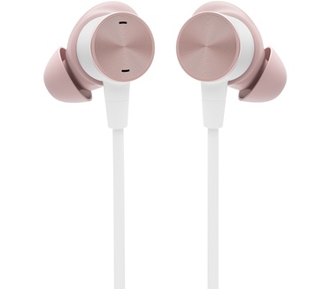 Logitech Zone Wired Earbuds (Roze, Wit)