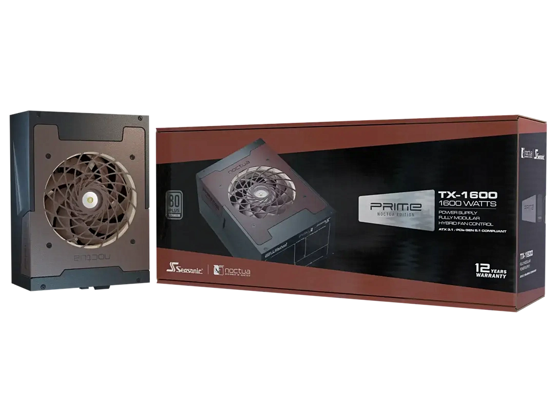 Seasonic Prime TX-1600-psu met Noctua-koeler en ATX 3.1 kost 500