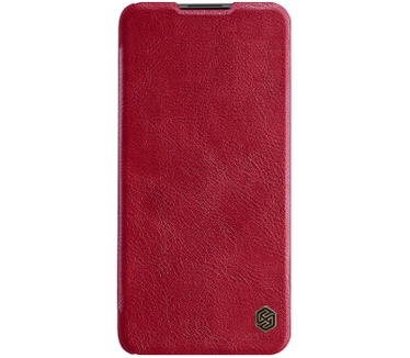 Nillkin Qin PU Leather Book Case - Xiaomi Redmi Note 9T - Rood Rood