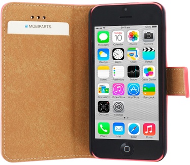 Mobiparts Premium Wallet Case Apple iPhone 5C Roze
