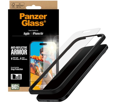 PanzerGlass PanzerGlass® Anti-Reflective Armor Screen Protector iPhone Air w. EasyAligner