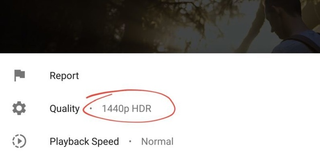 YouTube hdr
