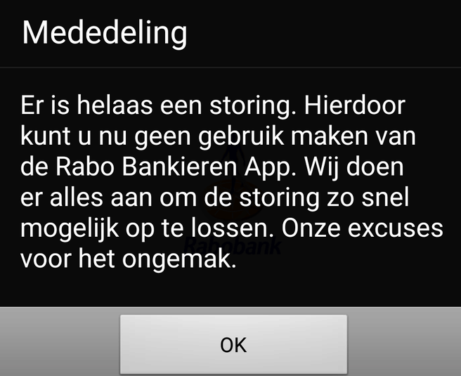 Rabobank storing