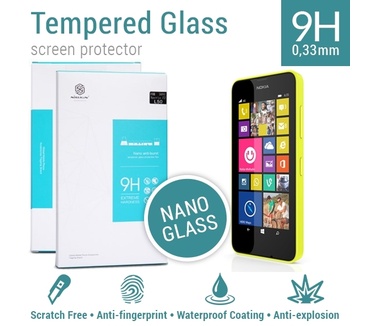 Nillkin Screen Protector Tempered Glass 9H Nano Nokia Lumia 630 / 635