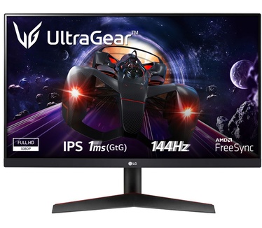 LG UltraGear 24GN600-B Rood, Zwart