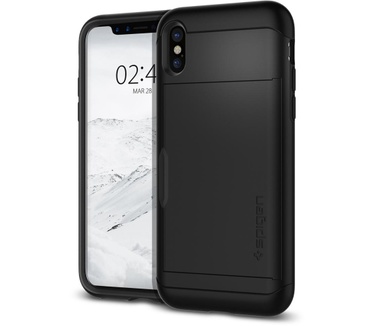 Spigen Apple iPhone X Hoesje Slim Armor CS Zwart