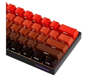Akko MONSGEEK FUN60 Max Shine-Through Blaze Gradient Hall Effect Magnetische Switch 8K Hz ARGB Draadloos Hotswap Mechanisch Gaming Toetsenbord