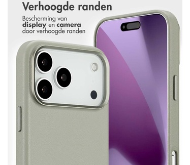 Accezz Leather Bookcase 2-in-1 met MagSafe