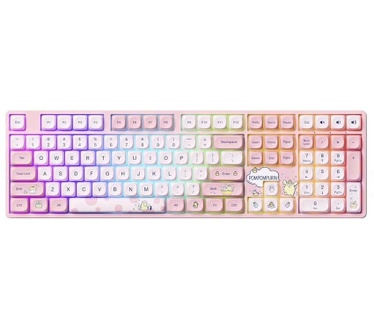 Akko Pompompurin 5108B Plus RGB Draadloos Hotswap Mechanisch Roze Gaming Toetsenbord
