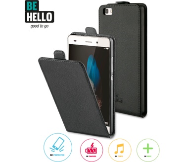 BeHello Huawei P8lite Flip Case Black