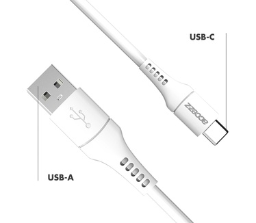 Accezz USB-C naar USB kabel - 1 meter - Wit
