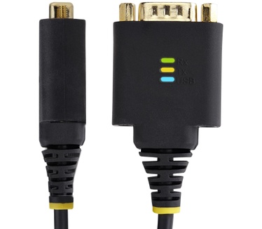 Startech.com 30cm USB naar Serieel Adapter/Converter Kabel, COM Retention, Verwisselbare DB9 Schroeven/Moeren, USB-A naar DB9 RS232, FTDI IC, ESD Bescherming, Windows/macOS/Linux
