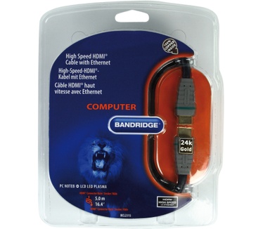 Bandridge High speed HDMI - Ethernet 5m