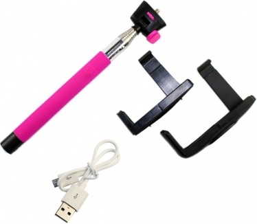 Mobiparts Wireless Bluetooth Selfie Stick Pink