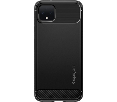 Spigen Rugged Armor Case Black Google Pixel 4  Zwart