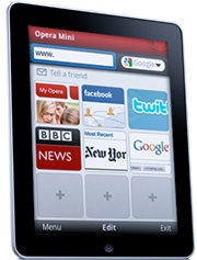 Opera Mini op de iPad (fotofuck)