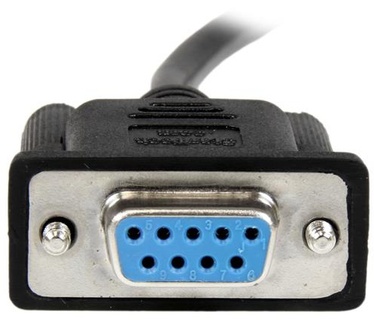 Startech.com 2 m zwarte DB9 RS232 seriële nullmodemkabel F/F