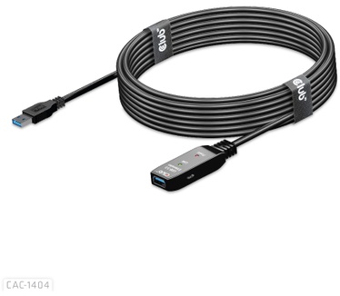 Club 3D USB 3.2 Gen1 Active Repeater Cable 5m/ 16.4 ft M/F 28AWG
