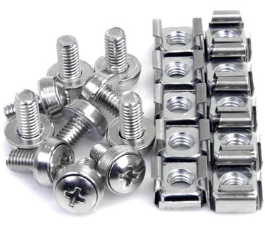 Startech.com 50 Stuks M6 Montageschroeven en kooimoeren voor Serverracks