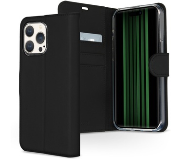 Accezz Wallet Softcase Bookcase iPhone 15 Pro Max - Zwart
