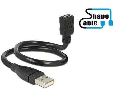 Delock 0.35m, USB2.0-A/USB2.0 Micro-B