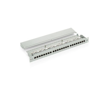 Equip 16-Port Cat.5e Shielded Patch Panel, Light Grey