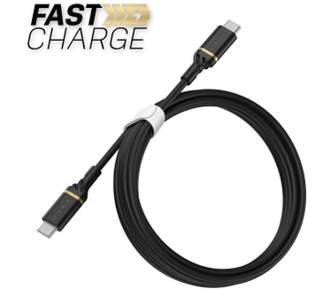 Otterbox Cable USB C-C 2M USB-PD, zwart