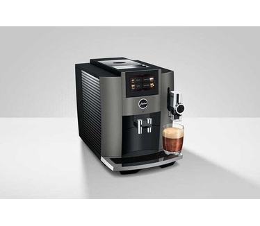 Jura S8 - Volautomatische espressomachine - Dark Inox - EB - incl. gratis schoonmaakpakket twv 37,99 en gratis koffiebonen van LUDIQX Koffie