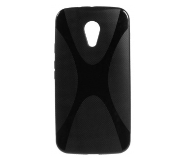 qMust Motorola Moto G (2014) TPU Case X-Style (Black)