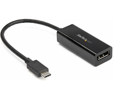 Startech.com USB-C naar DisplayPort adapter 8K 30Hz HBR3 adapter Thunderbolt 3 video dongle voor DP 1,4 displayscherm - Zwart (CDP2DP14B)