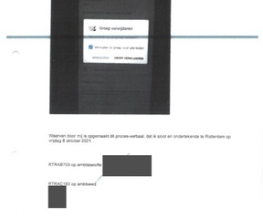 Proces verbaal verwijderen complotkanaal