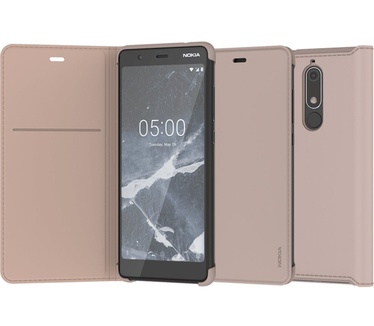 Nokia Slim Flip Case (Nokia 5.1) Beige