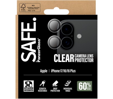 PanzerGlass SAFE. by PanzerGlass® Camera Lens Protector Transparent iPhone 17 | iPhone 16 | 16 Plus