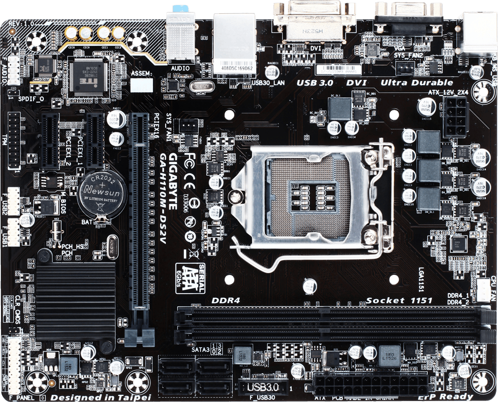 Gigabyte ga h110m s2 Gigabyte ga h110m s2