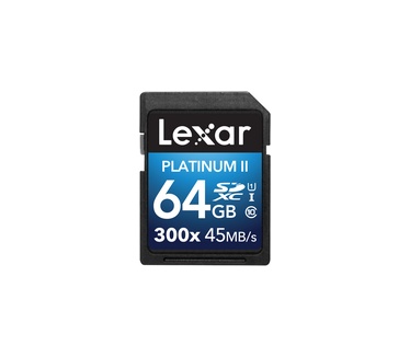 Lexar ® Platinum II 300x SDHC/SDXC&#8482; UHS-I 64 GB