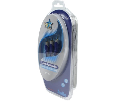 HQ Products 3.5mm/2x RCA, 2.5m