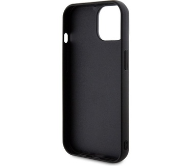 Karl Lagerfeld 3D Glitter Back Case - iPhone 15 Plus (6.7") Zwart Zwart