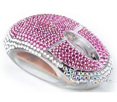 Satzuma Satzuma Diamante Mouse - Muis - Roze