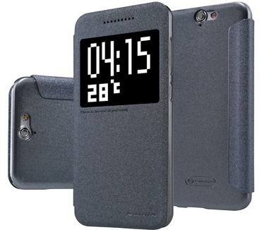 Nillkin New Sparkle S-View Book Case voor HTC One A9 - Zwart