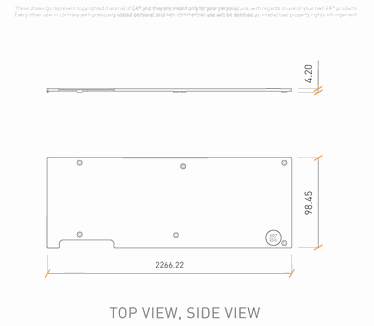 EK Water Blocks EK-Pro GPU WB RTX Backplate - Black