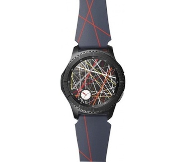 Samsung Gear S3 Silicone-Armband 22 mm - Arik Levy Facet navy (ET-YSI76MN)