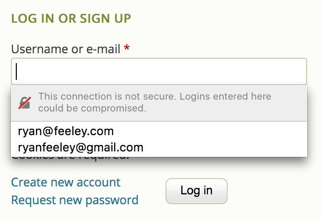 Firefox http waarschuwing