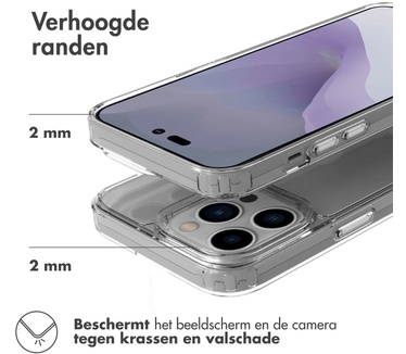 Accezz Xtreme Impact Backcover iPhone 14 Pro Max - Transparant