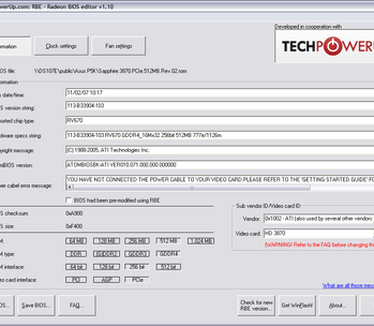 TechPowerUp Radeon Bios Editor 1.10 screenshot (410 pix)