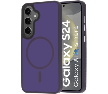 Mobiparts Hardcover Samsung Galaxy S24 Satin Purple (Magsafe Compatible)
