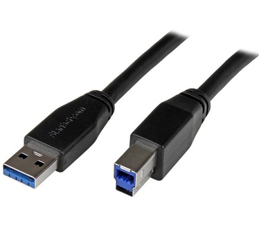 Startech.com Actieve USB 3.0 USB-A naar USB-B kabel 10m USB 3.1 (Gen1) 5Gbps verlengkabel