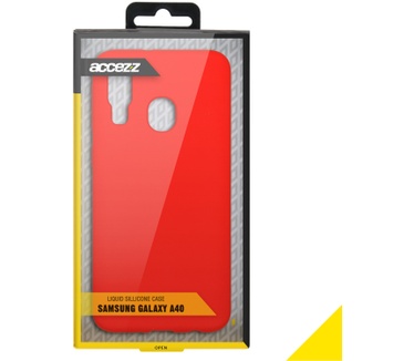 Accezz Liquid Silicone Backcover Samsung Galaxy A40 - Rood (Galaxy A40) Rood