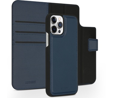 Accezz Premium Leather 2 in 1 Wallet Bookcase iPhone 12 (Pro) - Donkerblauw