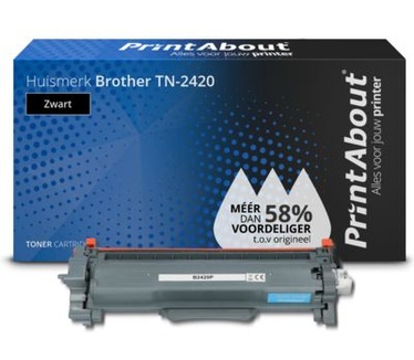 Brother TN-2420 Toner Zwart Hoge capaciteit PrintAbout Huismerk